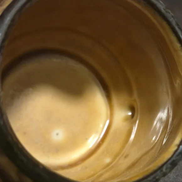 Japan Vintage Ceramic Barrel Toothpick Holder MCM Faux Wood Grain Brown Tan Mini - Picture 8 of 9